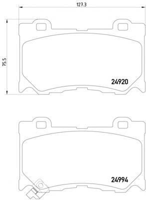 2499401 Textar Klocki hamulcowe przednie tarczowe