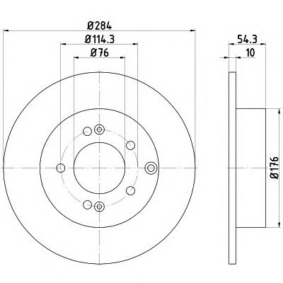 BD5272 Fremax Tarcza hamulcowa tylna