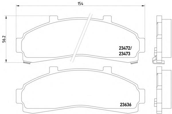 Klocki hamulcowe przednie tarczowe ZZM049280A Ford
