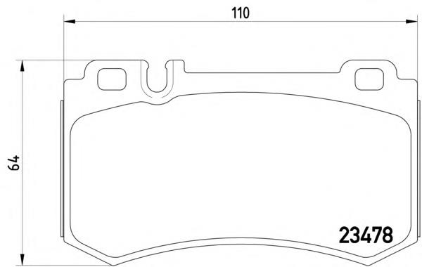 2347801 Textar okładziny (klocki do hamulców tarczowych tylne)