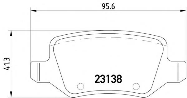 2313805 Textar okładziny (klocki do hamulców tarczowych tylne)