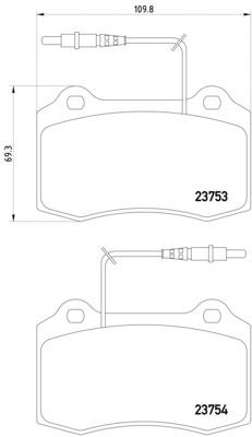 Klocki hamulcowe przednie tarczowe VALEO 301466 cena, od 55,41 USD