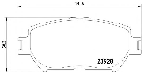 2392801 Textar Klocki hamulcowe przednie tarczowe
