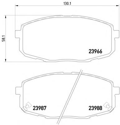 2396601 Textar klocki hamulcowe przednie tarczowe