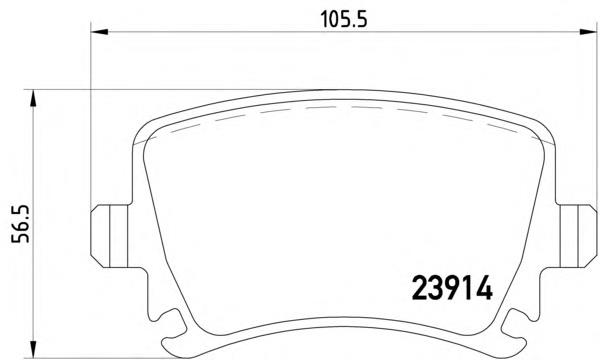 2391401 Textar okładziny (klocki do hamulców tarczowych tylne)