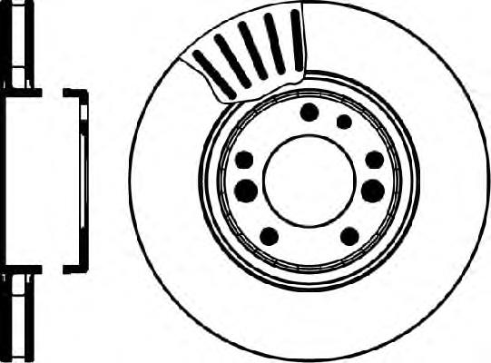 34112226385 BMW Tarcza hamulcowa przednia
