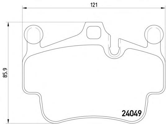 2404901 Textar Klocki hamulcowe przednie tarczowe