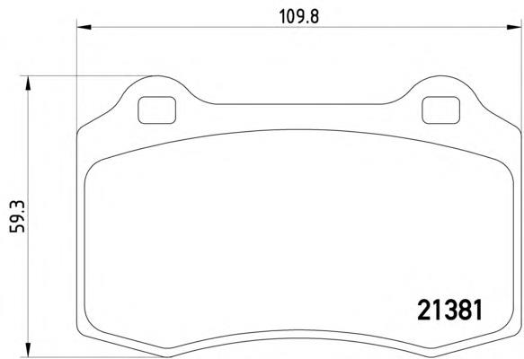 Klocki hamulcowe przednie tarczowe 1329156 Ford