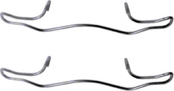 Zestaw sprężynek do mocowania klocków tarczowych przednich Honda 45005SEAE01 cena, od 4,26 USD