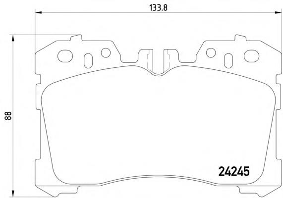 2424501 Textar klocki hamulcowe przednie tarczowe