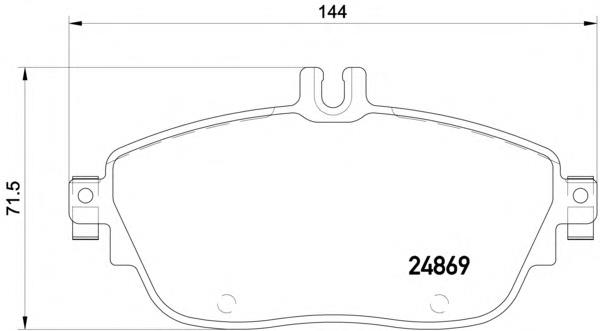 2486901 Textar Klocki hamulcowe przednie tarczowe