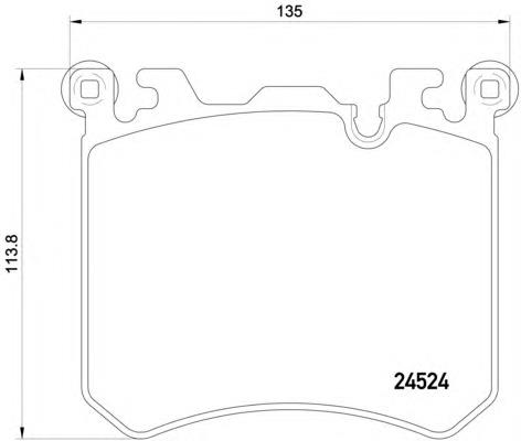 Klocki hamulcowe przednie tarczowe BMW 34116858540 cena, od 61,60 USD