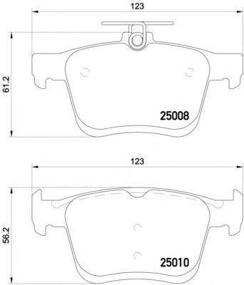 Do koszyka ADV184243 Blue Print Okładziny (klocki) do hamulców tarczowych tylne