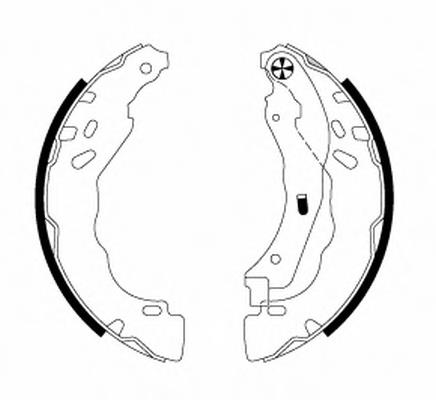 Klocki hamulcowe tylne bębnowe 1622818780 Peugeot/Citroen