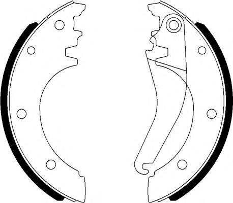 Klocki hamulcowe tylne bębnowe SA6509 Brembo