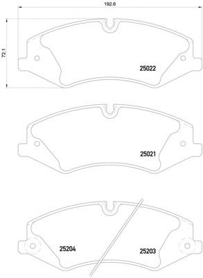 LR161940 Land Rover Klocki hamulcowe przednie tarczowe