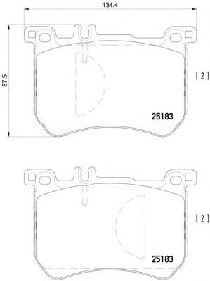 Klocki hamulcowe przednie tarczowe Mercedes 0084203520 cena, od 38,28 USD
