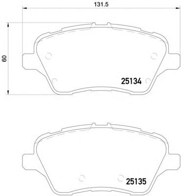 Do koszyka 1860476 Ford Klocki hamulcowe przednie tarczowe