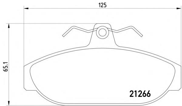 Klocki hamulcowe przednie tarczowe Volvo 270887 cena, od 29,14 USD