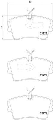 Klocki hamulcowe przednie tarczowe Opel Senator 29