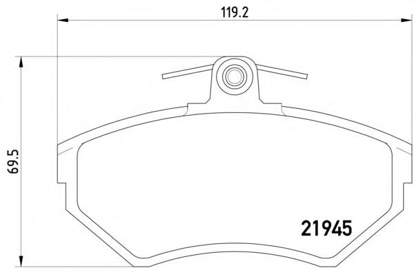 2194502 Textar Klocki hamulcowe przednie tarczowe