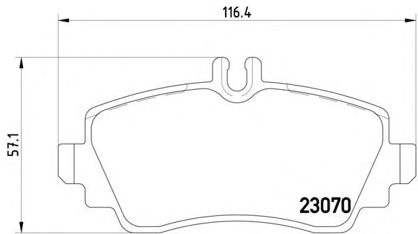 Klocki hamulcowe przednie tarczowe ADBP420064 Blue Print