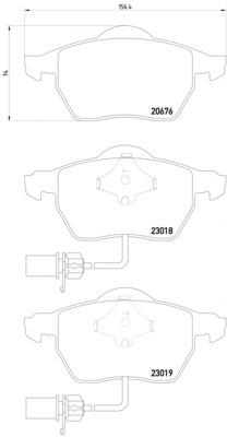 2301802 Textar klocki hamulcowe przednie tarczowe