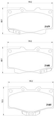 2167904 Textar Klocki hamulcowe przednie tarczowe