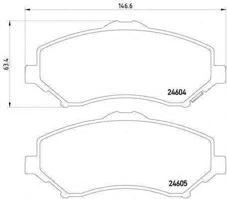 2460402 Textar Klocki hamulcowe przednie tarczowe