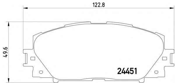 2445101 Textar Klocki hamulcowe przednie tarczowe