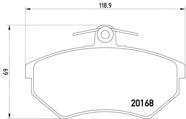 2016804 Textar Klocki hamulcowe przednie tarczowe
