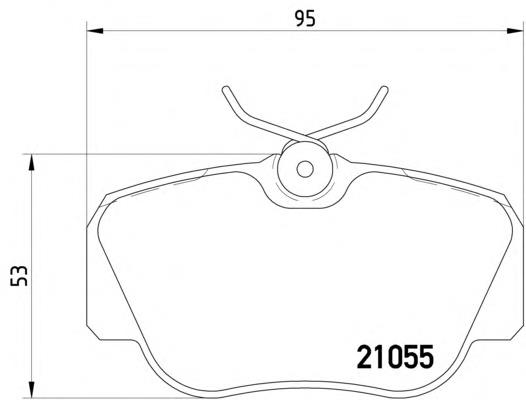 2105503 Textar Klocki hamulcowe przednie tarczowe