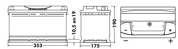 Do koszyka 95038110 Volvo Bateria (akumulator)