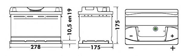 Do koszyka EB712 Exide Bateria (akumulator)