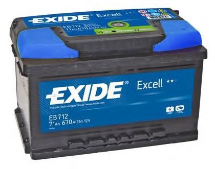 Bateria (akumulator) Exide EB712 cena, od 147,78 USD