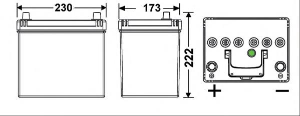Bateria (akumulator) Exide EB605 cena, od 114,65 USD