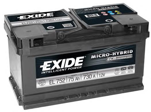 EL752 Exide Bateria (akumulator)