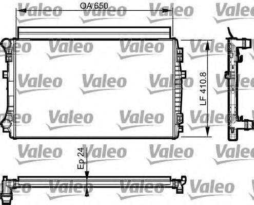 Chłodnica silnika VALEO 735558 cena, od 137,01 USD