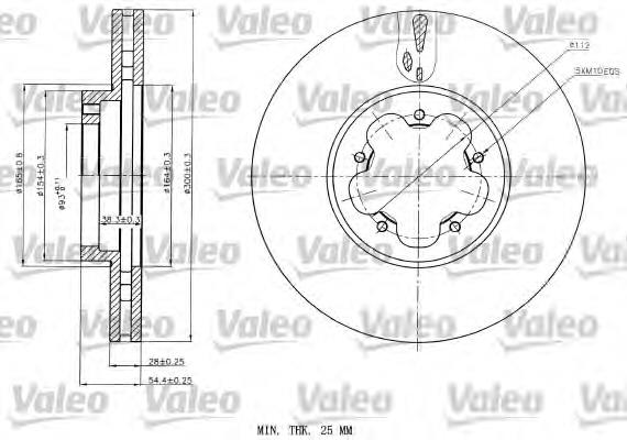 Do koszyka 1546747 Ford Tarcza hamulcowa przednia