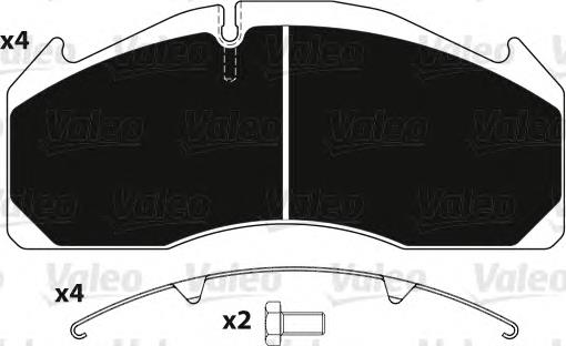Klocki hamulcowe przednie tarczowe Volvo 20918891 cena, od 145,81 USD