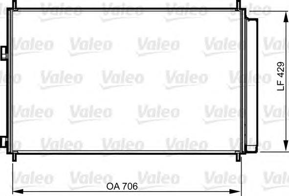 814204 VALEO chłodnica klimatyzacji