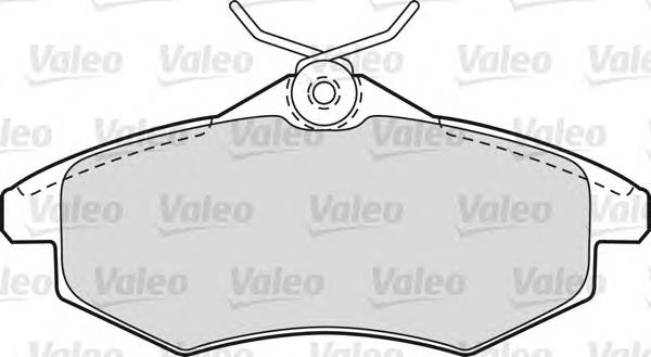 Klocki hamulcowe przednie tarczowe VALEO 598500 cena, od 25,70 USD