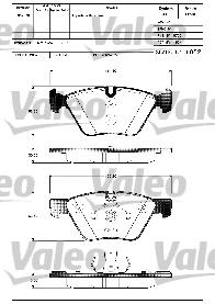 Klocki hamulcowe przednie tarczowe BMW 34116860242