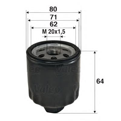 586003 VALEO Filtr oleju