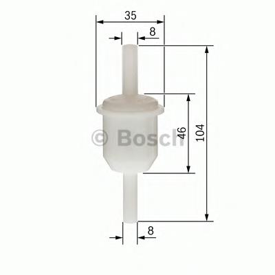 Do koszyka 0450904060 Bosch Filtr paliwa