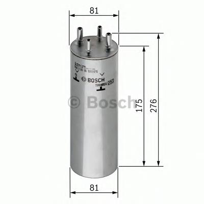 Do koszyka 0450906467 Bosch Filtr paliwa