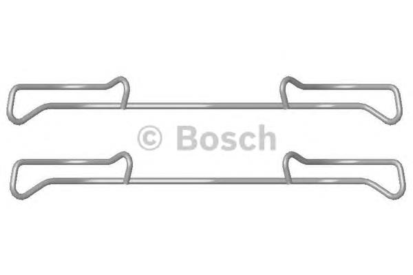 Zestaw sprężynek do mocowania klocków tarczowych przednich 1987474432 Bosch