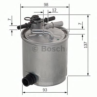 Do koszyka F026402096 Bosch Filtr paliwa