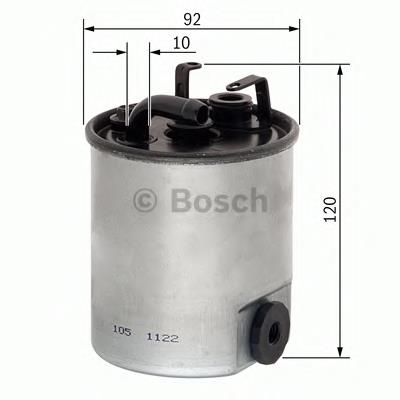 Filtr paliwa F026402044 Bosch