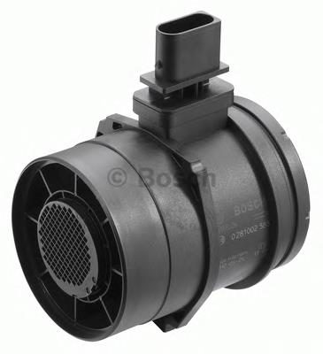 Czujnik przepływu powietrza, przepływomierz powietrza M.A.F. 0281002585 Bosch